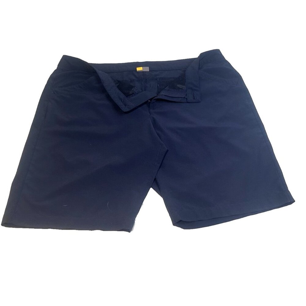 Eddie Bauer Women Shorts Navy Blue Lightweight Hiking Walking Size 18 6" inseam